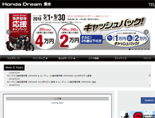 Tablet Screenshot of dream-tarumi.com